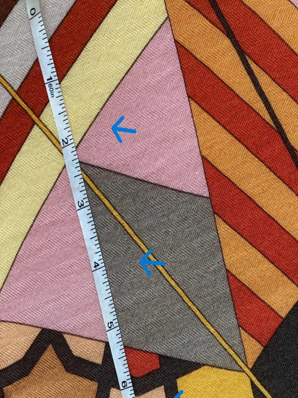 Hermes Rose de Compas Cashmere Silk Shawl Scarf